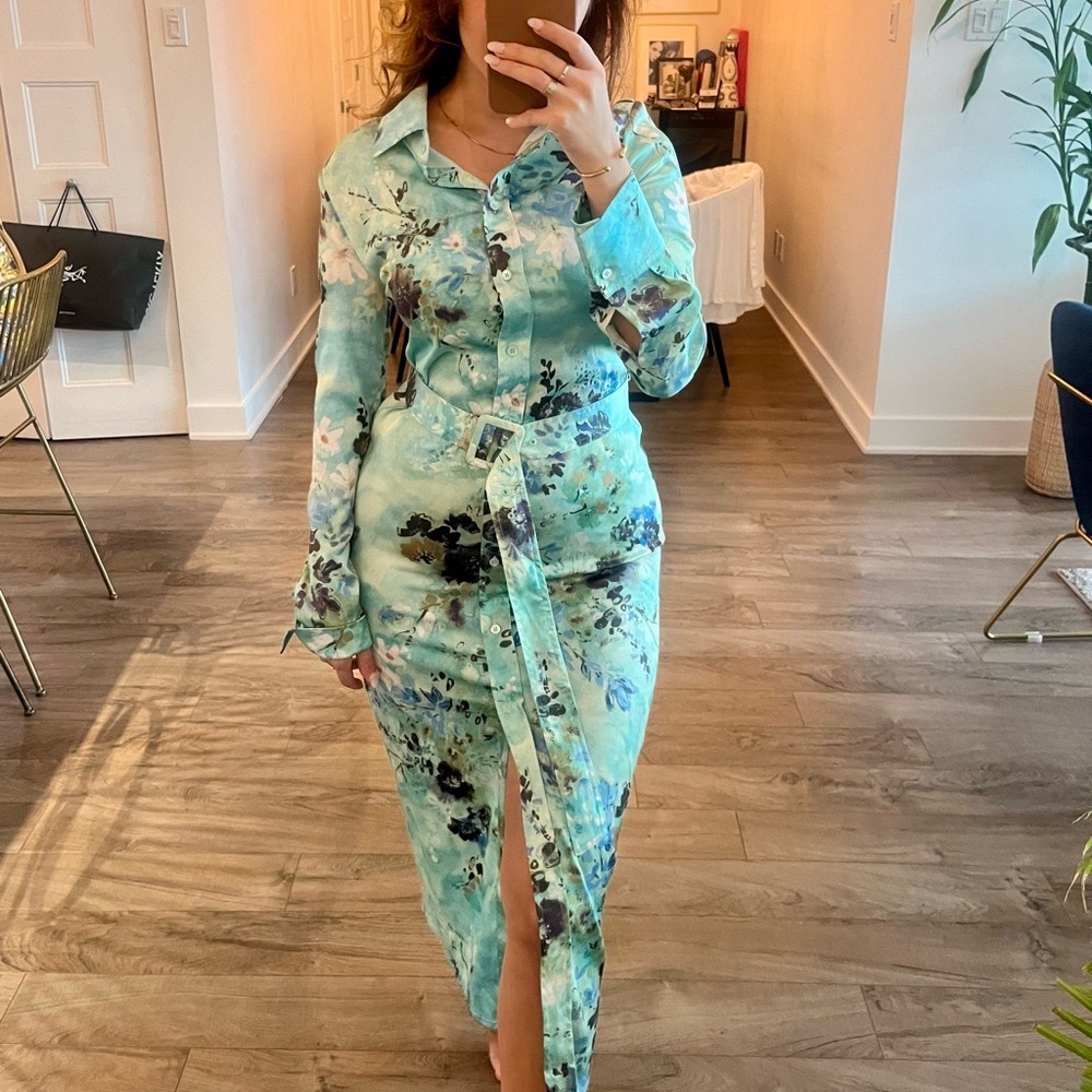 Barbaton GORGEOUS colour midi dress size 00 but fits XS - S